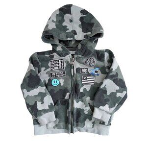Hurley Camo Zip Up Hoodie 24m